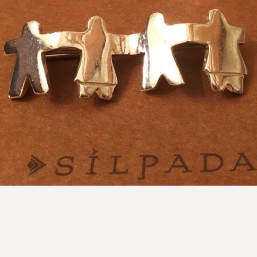 Silpada Sterling Silver We Are The Children Pin/Brooch
